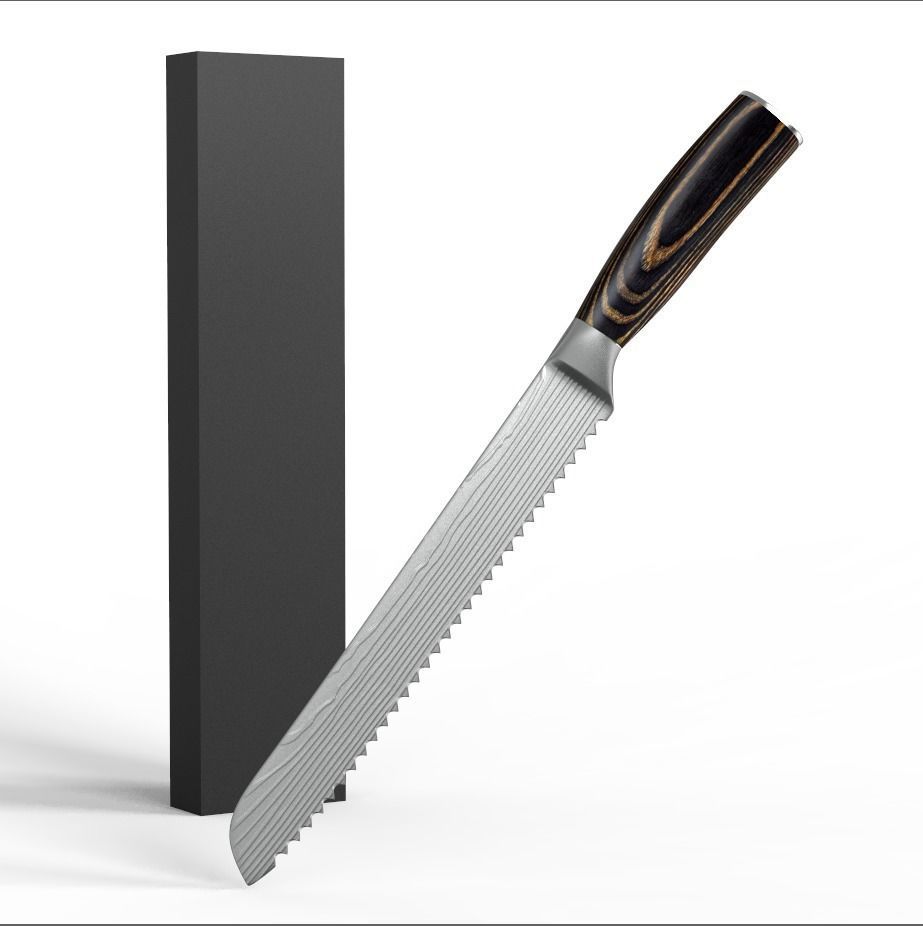 Bread Knife  3D model_2