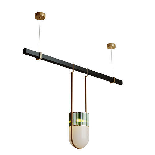 Dario Linear pendant light 3D model