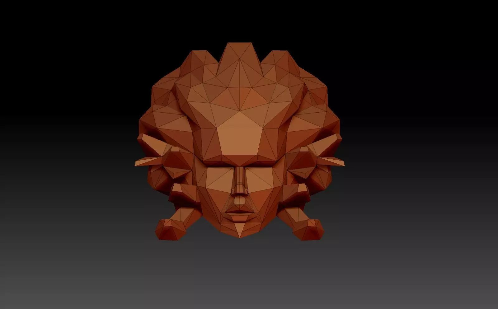 The head of the gorgon medusa 3D print model
