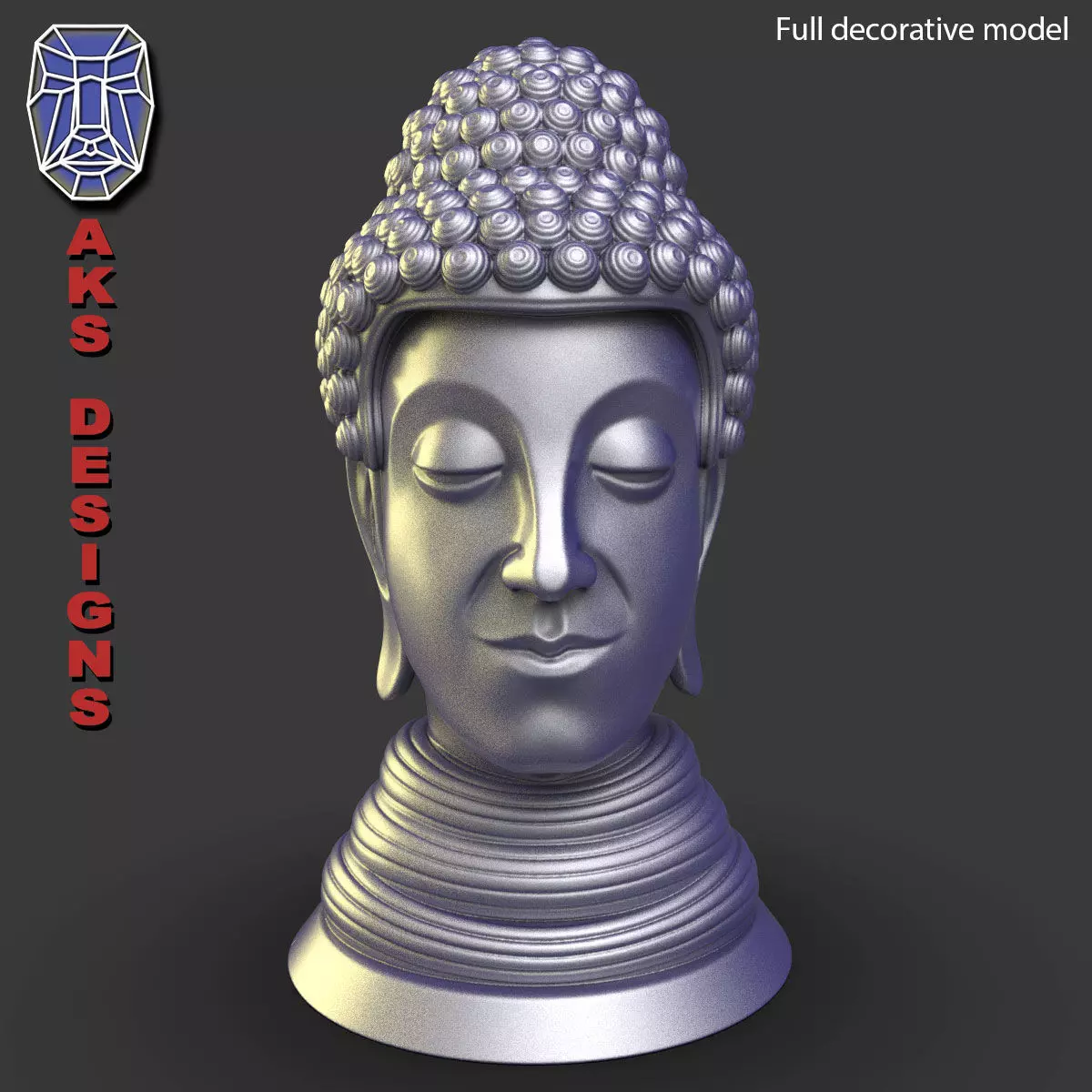 Gautam buddha v1 Penholder flowerpot home decoration 3D print model