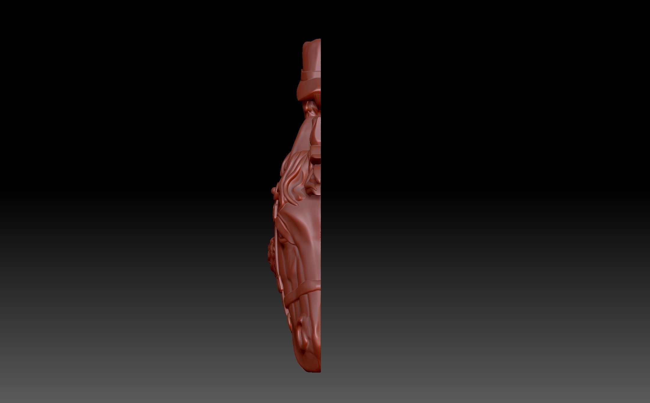 Cowboy and horse 3D print model_6