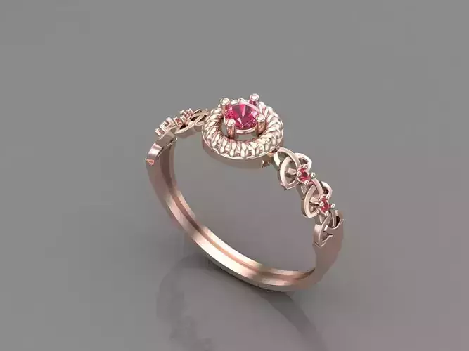 Women Rings With Stone Mix Group New 3DM STL 6 3D print model