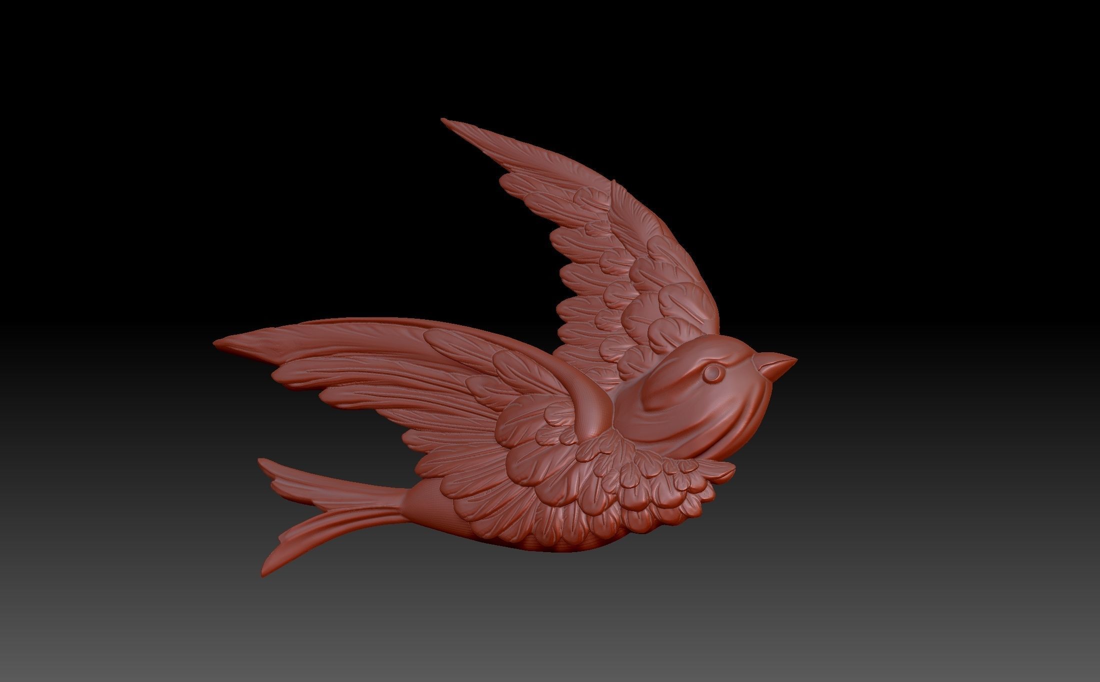 Bird swallow 3D print model_1