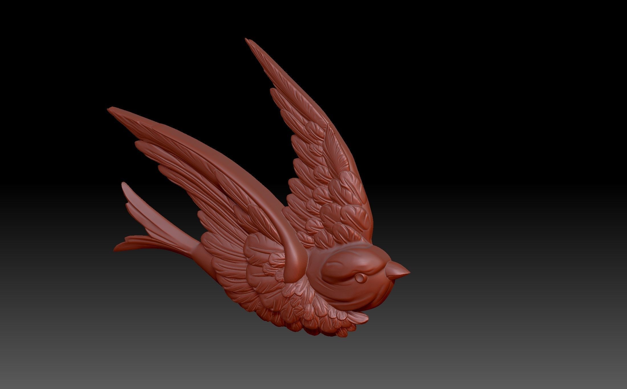 Bird swallow 3D print model_2