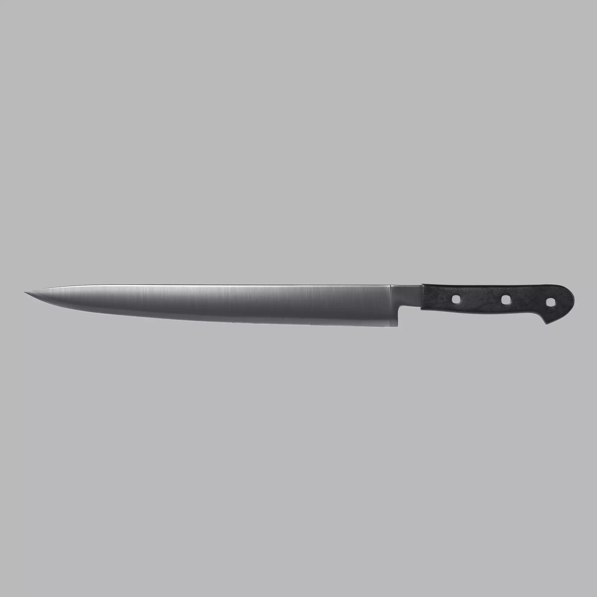Carving Knife Low-poly 3D model_0