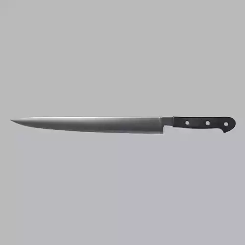 Carving Knife Low-poly 3D model