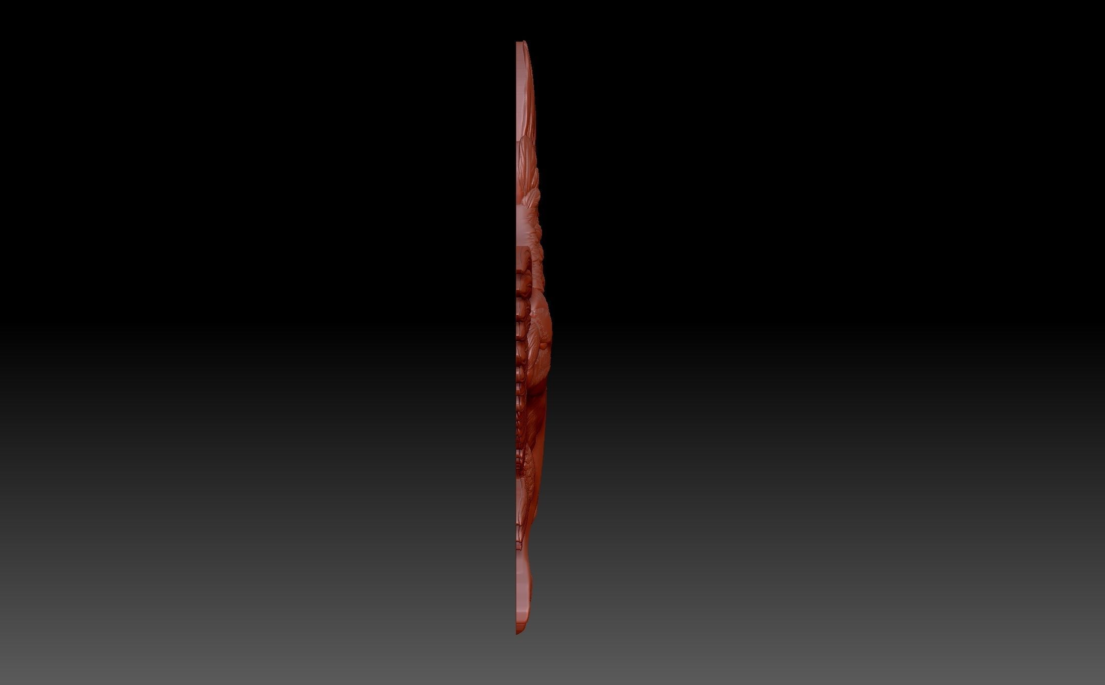 Owl in flight 3D print model_6