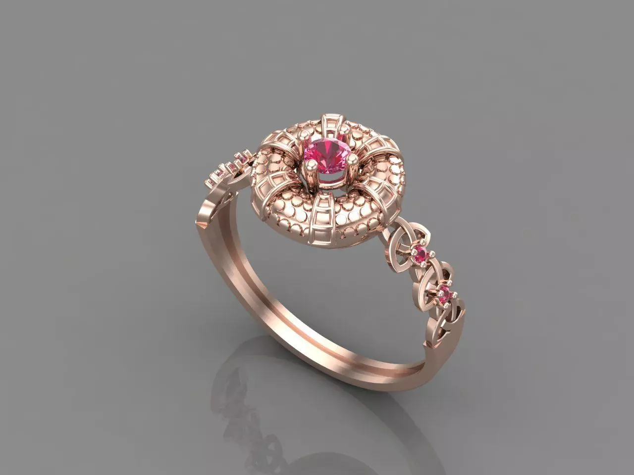 Women Rings With Stone Mix Group New 3DM STL 15 3D print model