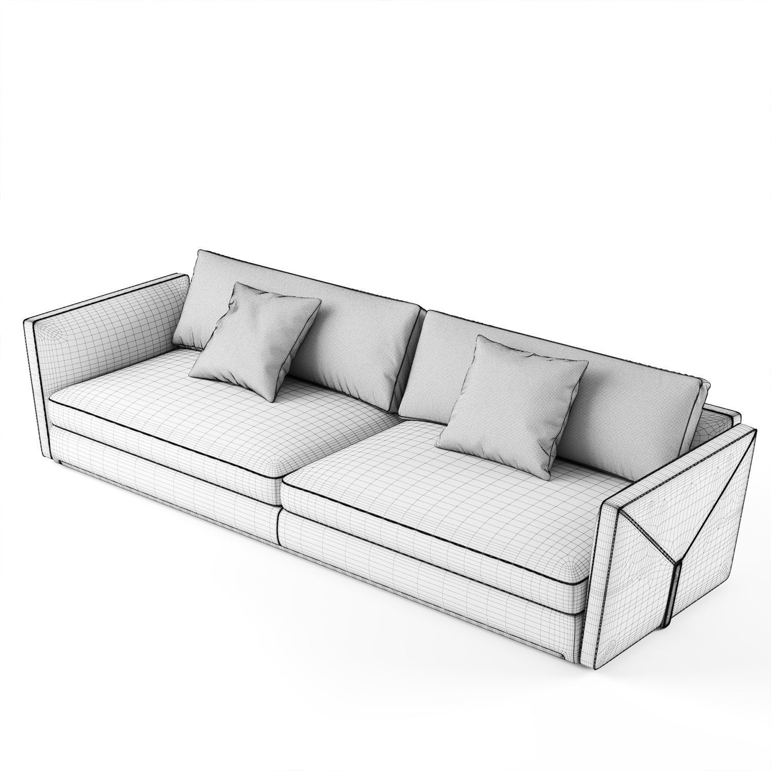 Visionnaire Bastian 3 seater sofa 01 3D model_4