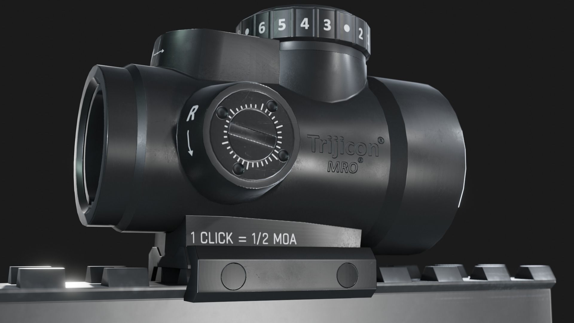 TTI Benelli M4 Super 90 with Attachments - Game Asset Low-poly 3D model_3