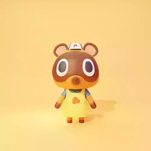 Rigged Timmy and Tommy Nook Animal Crossing New Horizon 3D model