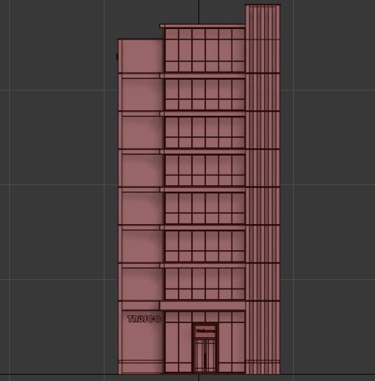 Modern office building No 3 3D model_6