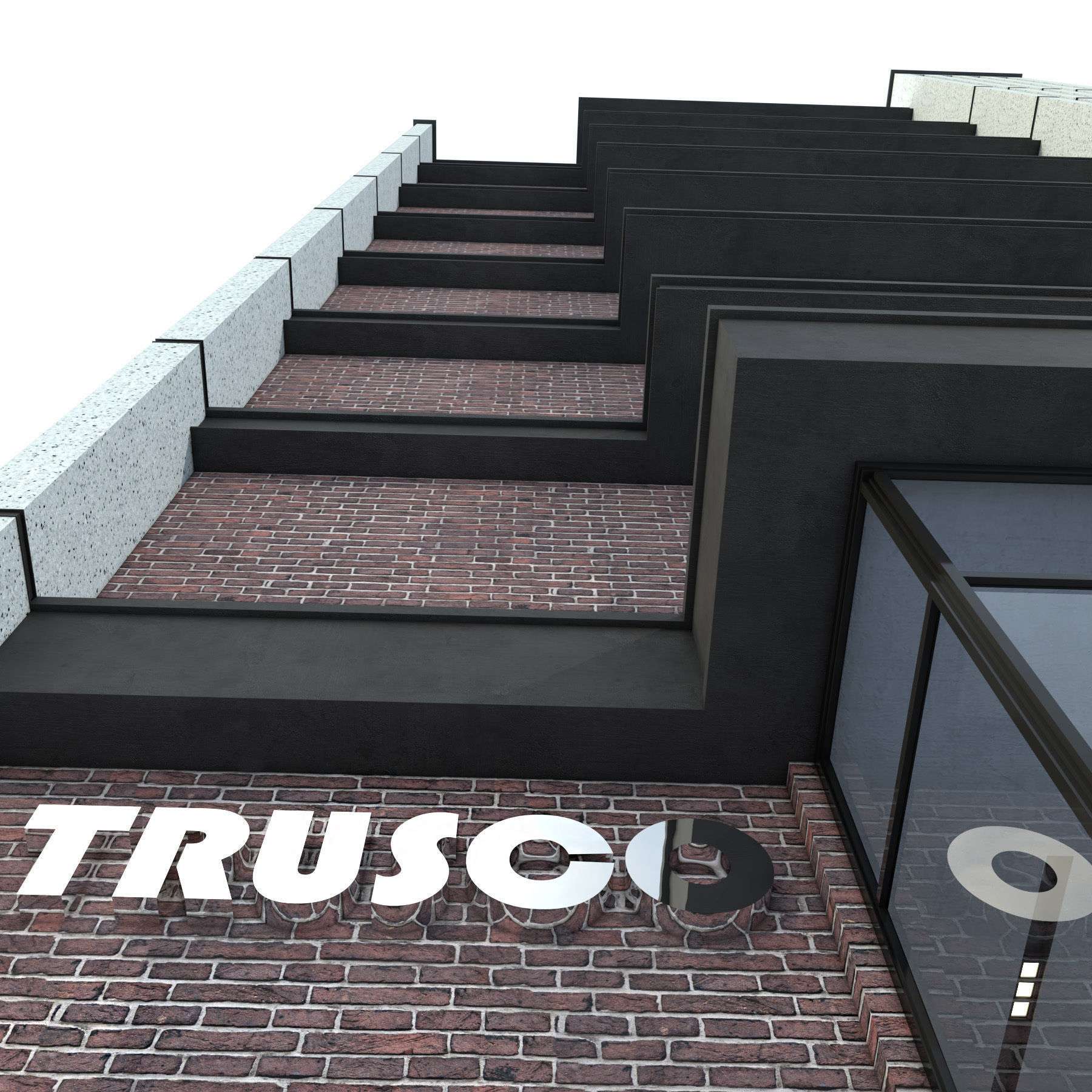 Modern office building No 3 3D model_5