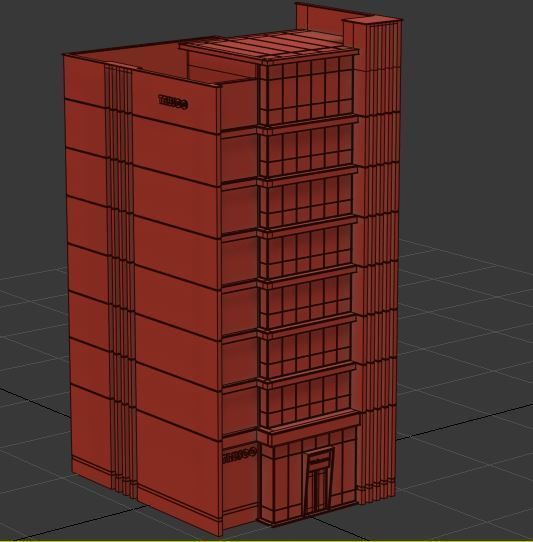 Modern office building No 3 3D model_10