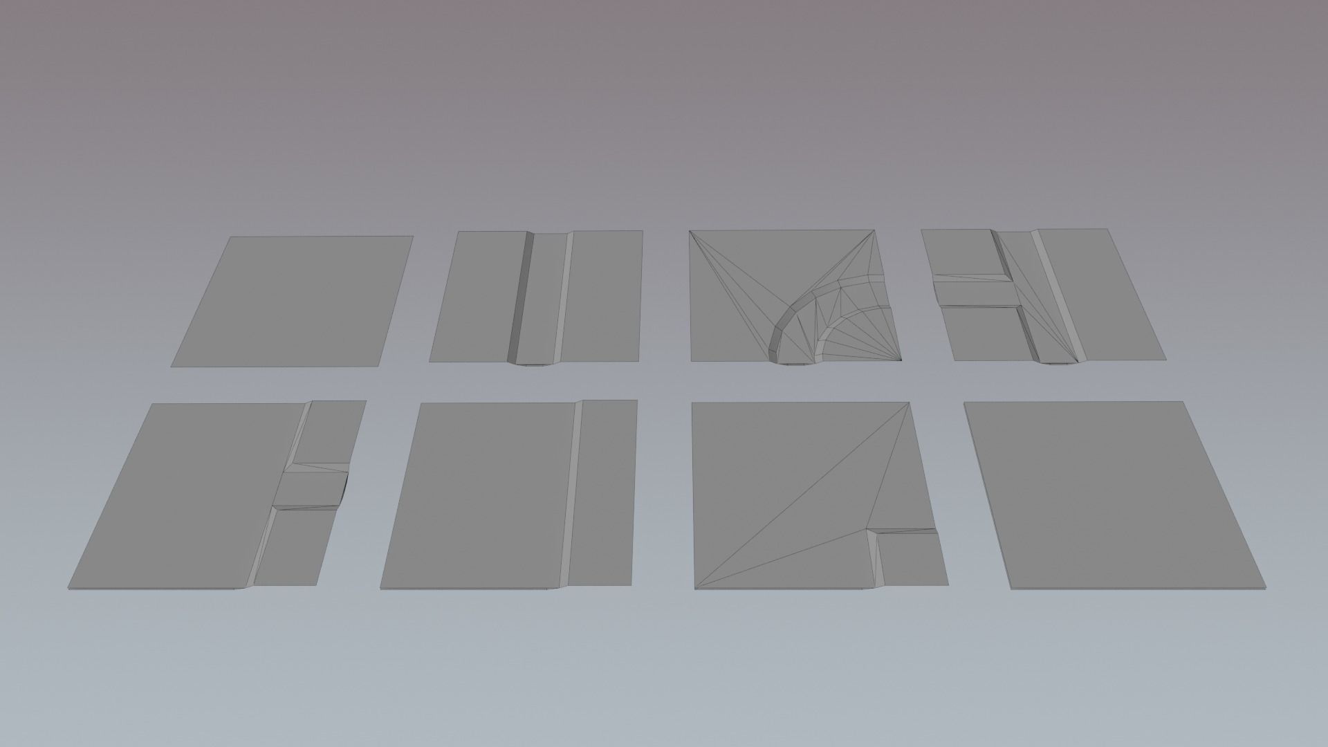 Medieval City Low-poly 3D model_22