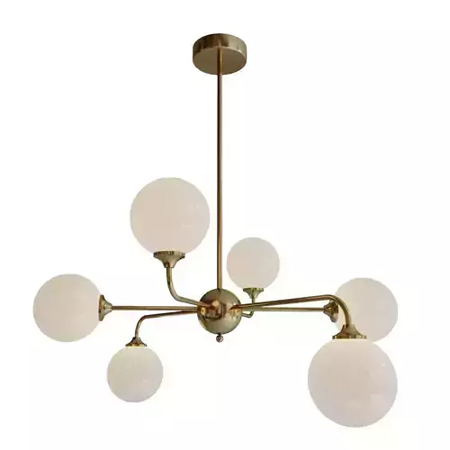Luxury Glass Ball 6 Chandelier