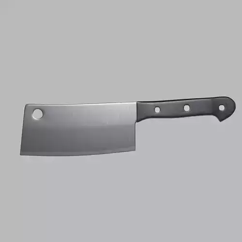 Cleaver Knife Low-poly 3D model