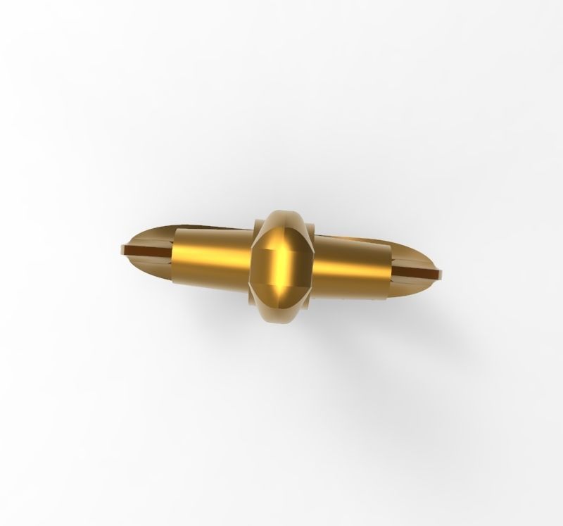 Anchor pendant bracelet on the arm 3D print model_13