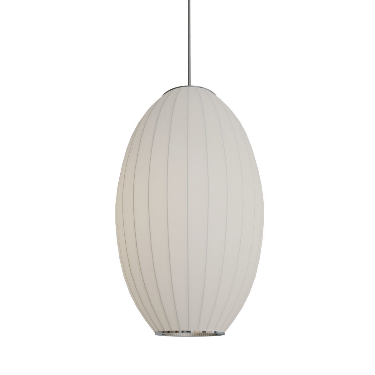 Maxim Cocoon 1-Light Chandelier Polished Chrome 3D model_1