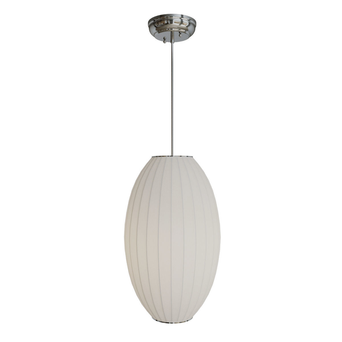 Maxim Cocoon 1-Light Chandelier Polished Chrome 3D model_2