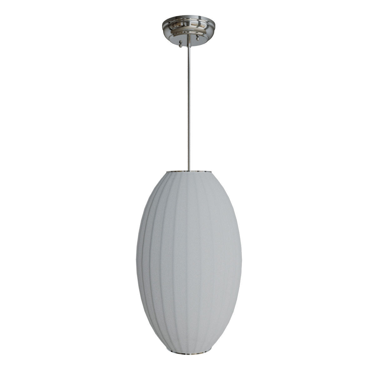 Maxim Cocoon 1-Light Chandelier Polished Chrome 3D model_4