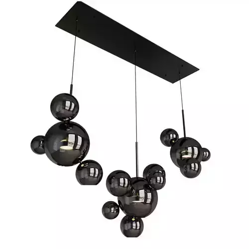 Chandelier Giopato and Coombes Linear Chandelier Bubble smoky