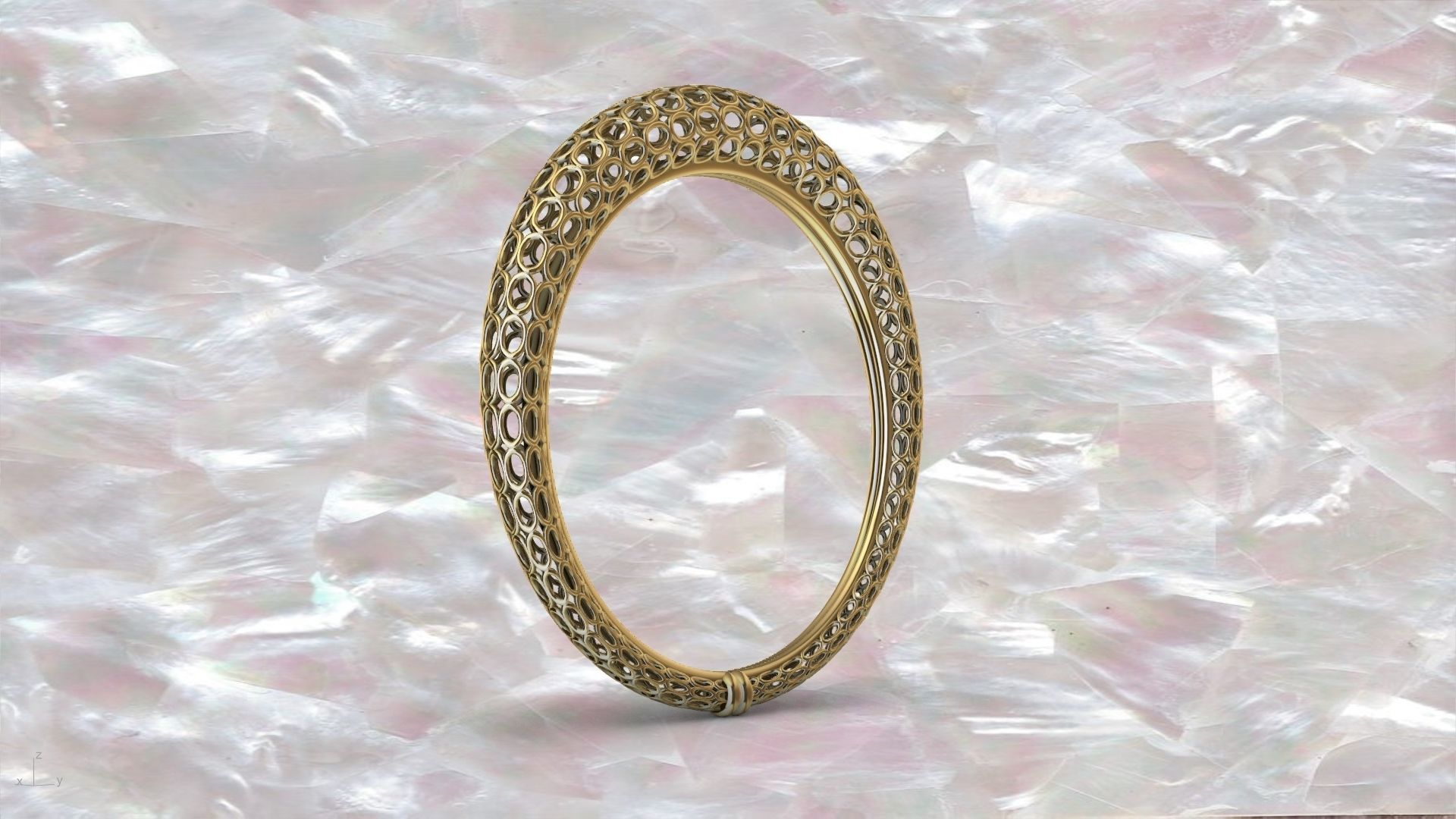 round jali ring stl verified 3D print model_8