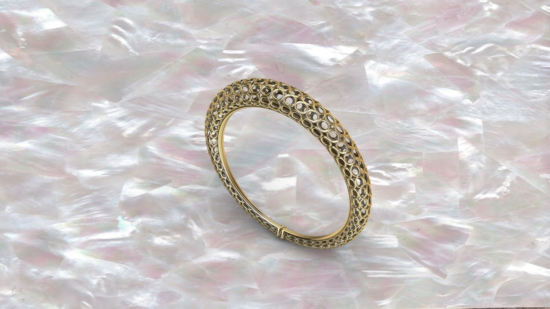 round jali ring stl verified 3D print model_13