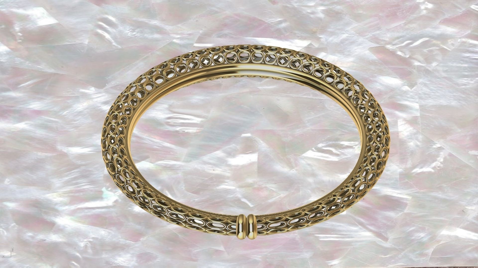 round jali ring stl verified 3D print model_3