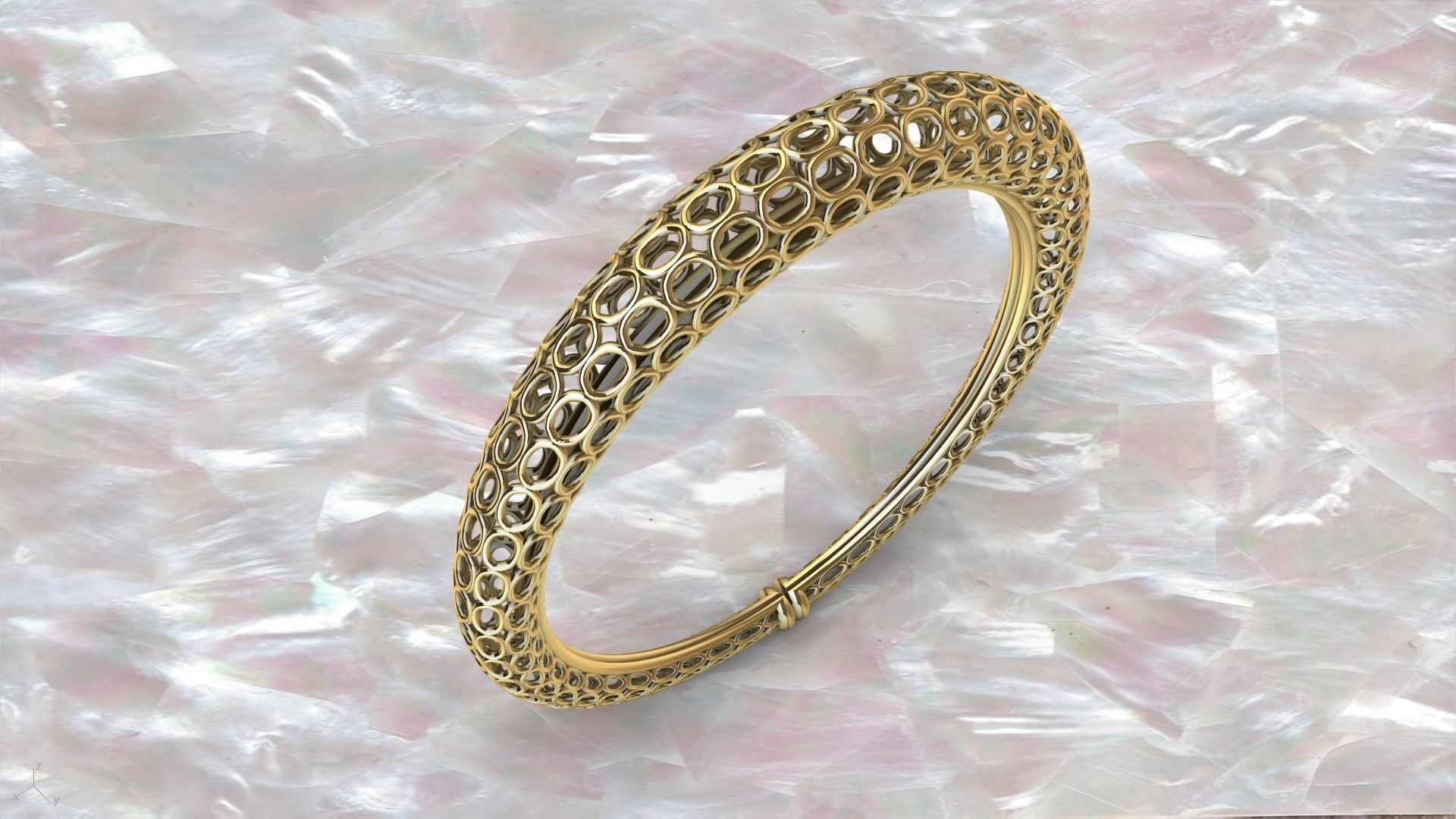 round jali ring stl verified 3D print model_2