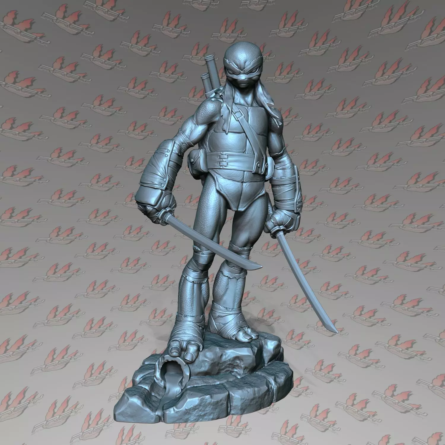 Leonardo 1-10 scale TMNT IDW Free 3D print model