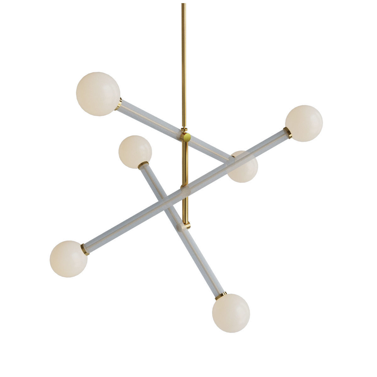 Design lamp Paxton White 3D model_1