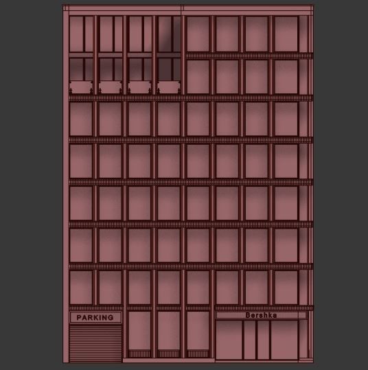 Modern office building No 4 3D model_10