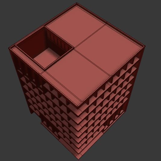 Modern office building No 4 3D model_3