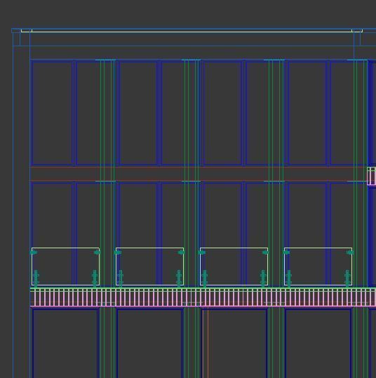 Modern office building No 4 3D model_2