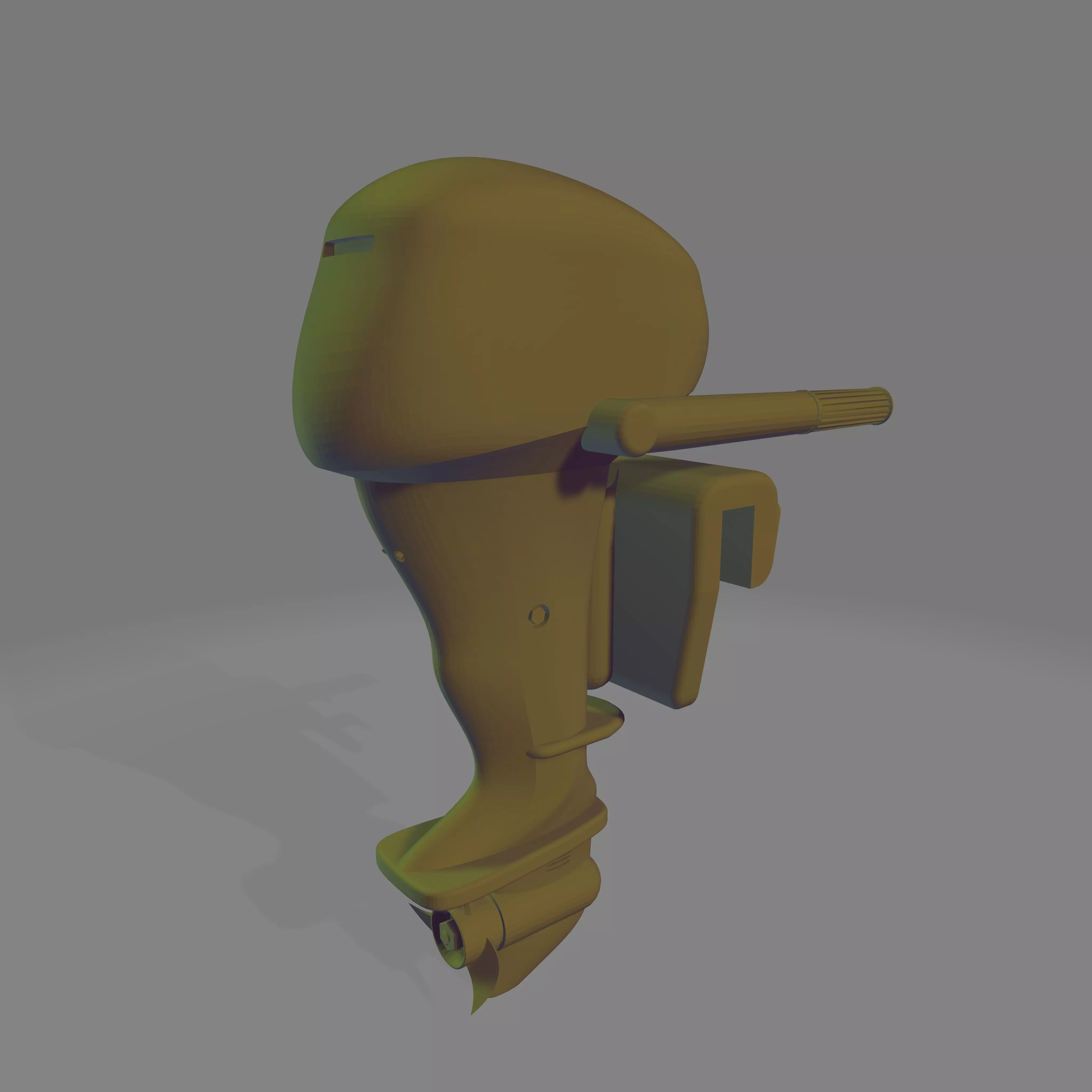 Schlauchboot mit 2 verschiedenen Motoren Free 3D print model