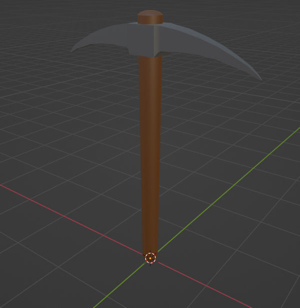 Simple tools with old wooden box with a couple of stones Low-poly 3D model_15