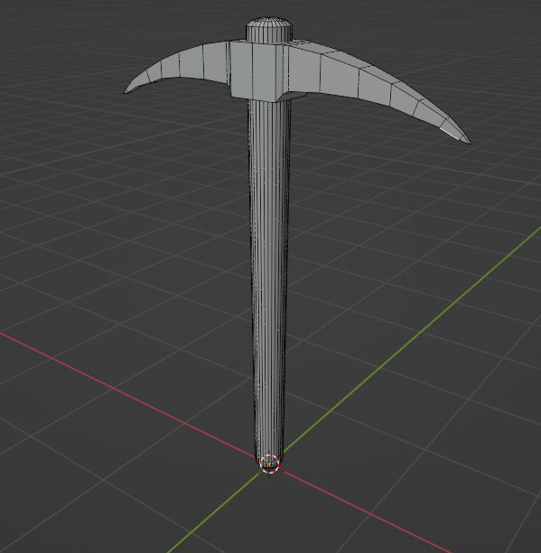 Simple tools with old wooden box with a couple of stones Low-poly 3D model_14