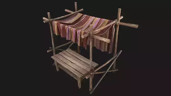 Market Stall Purple Tent