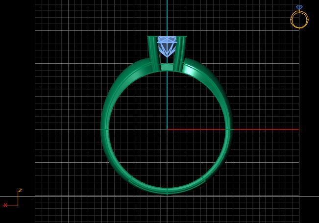 Single Stone Diamond Engagement Wedding Ring 3DM 74 3D print model_5