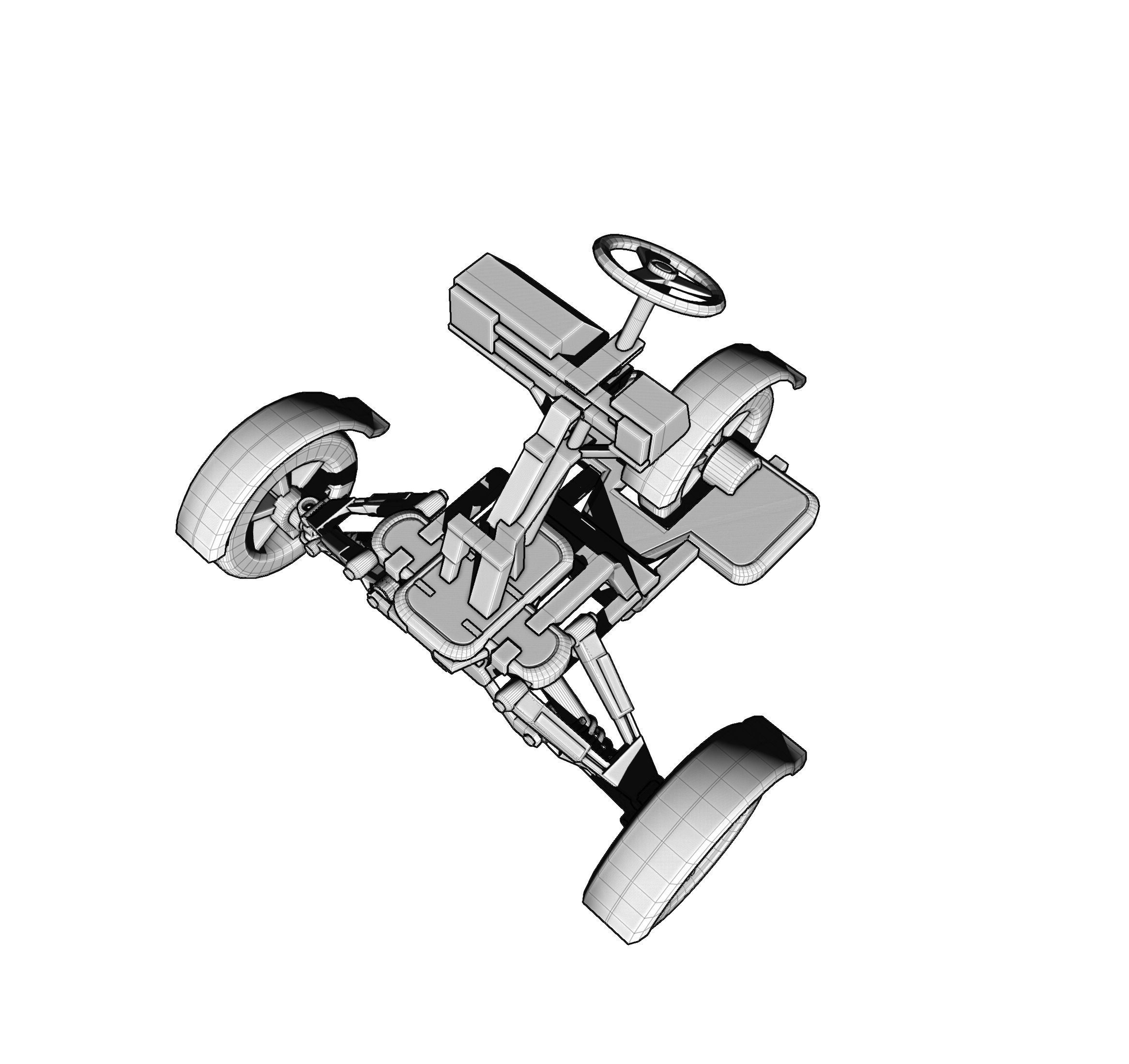 Electric Suspension Vehicle Model Design 3D model_16