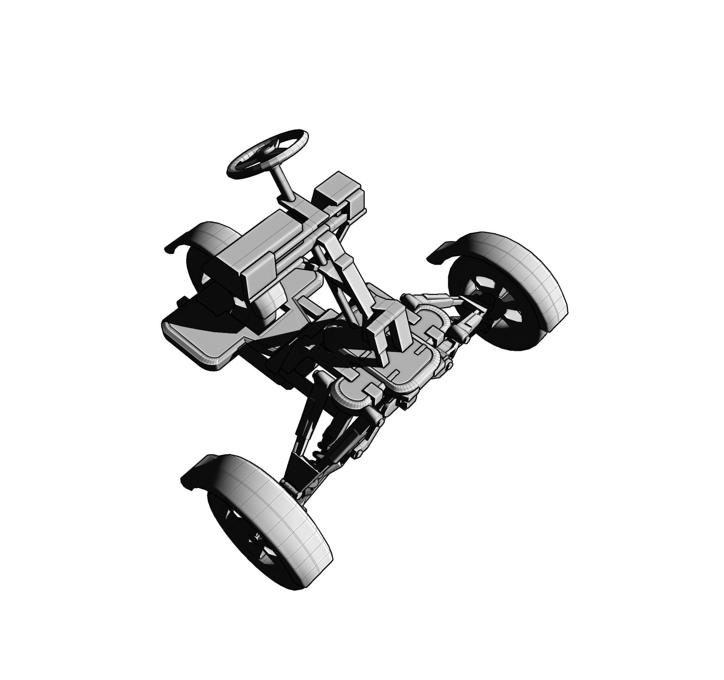 Electric Suspension Vehicle Model Design 3D model_14