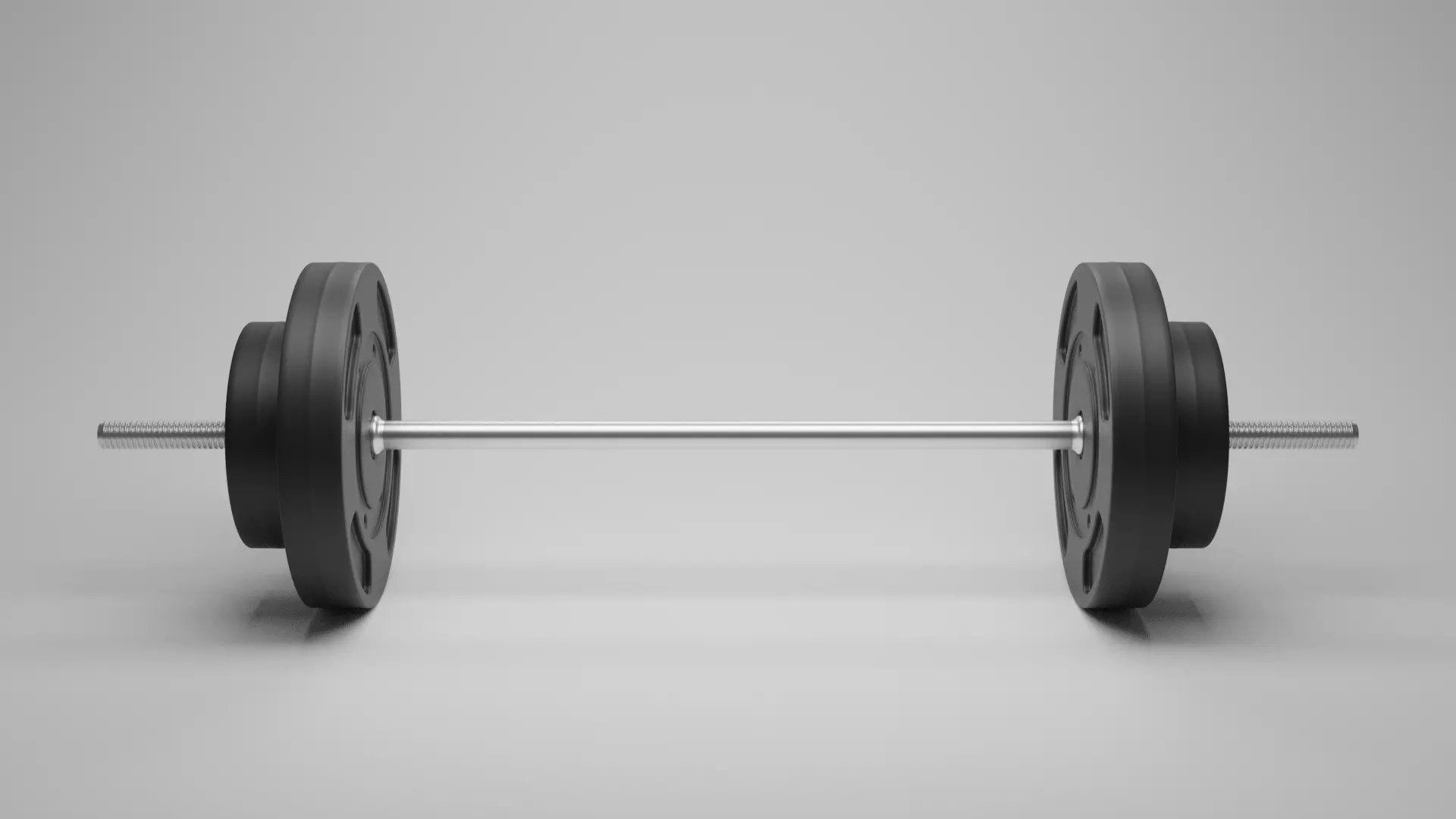 Weights Set barbell 3D model_0
