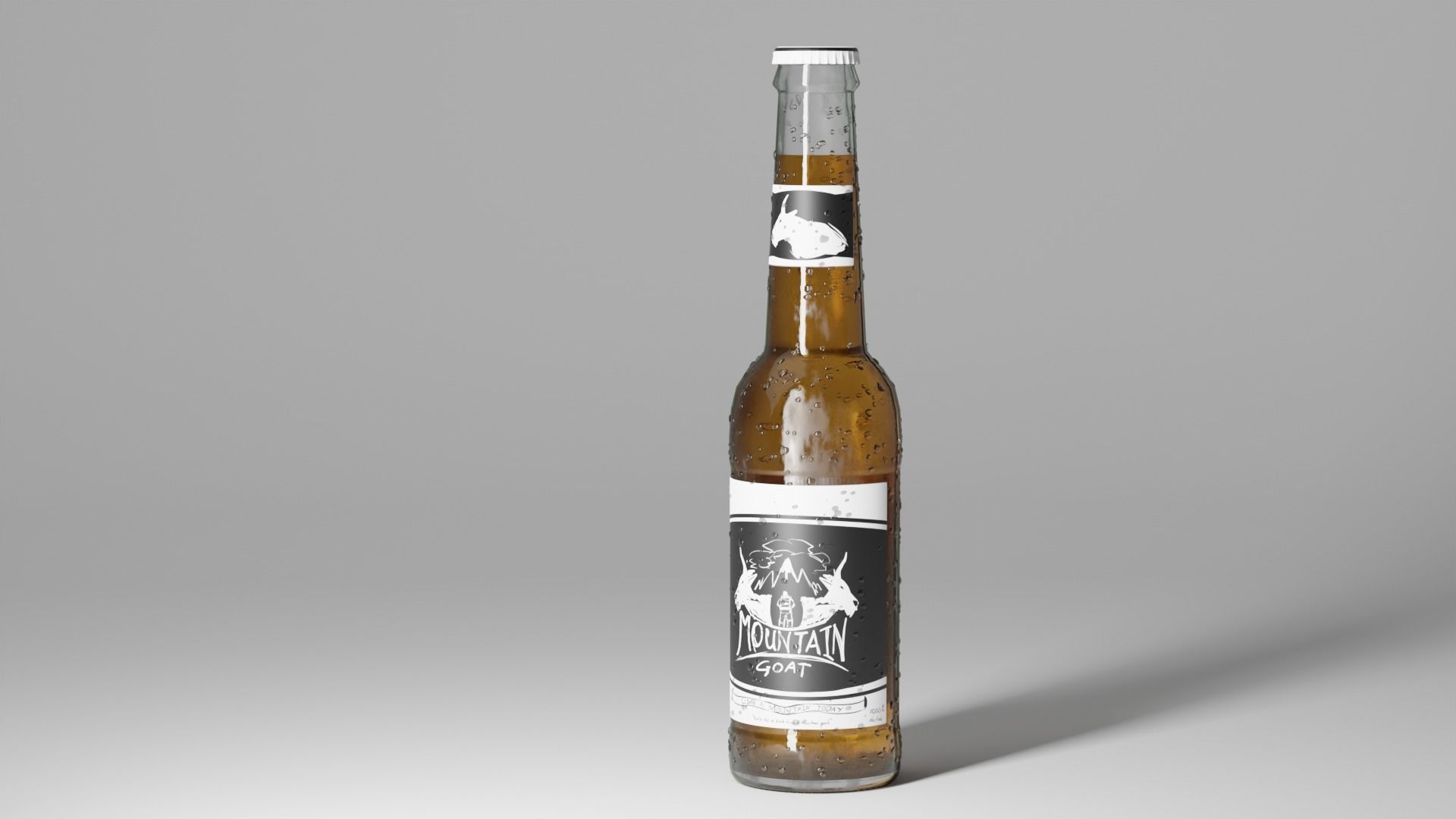 Generic Beer Bottle 3D model_1