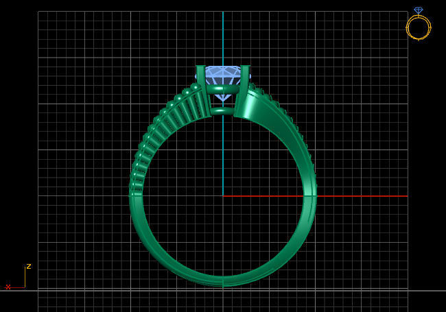 Single Stone Diamond Engagement Wedding Ring 3DM SLT 5 3D print model_7