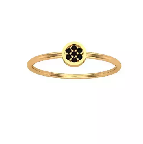 Jewelry gold ring with diamonds