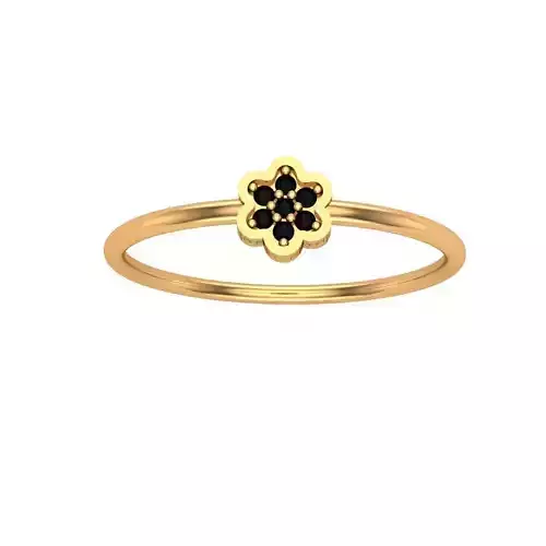 Jewelry diamond flower ring