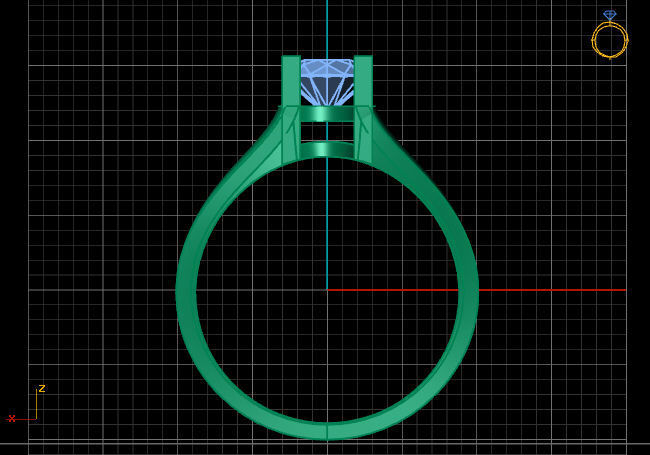 Single Stone Diamond Engagement Wedding Ring 3DM 36 3D print model_7