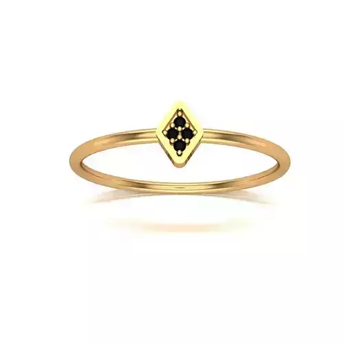 Jewelry gold ring with diamonds