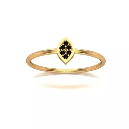 Jewelry gold ring with stones